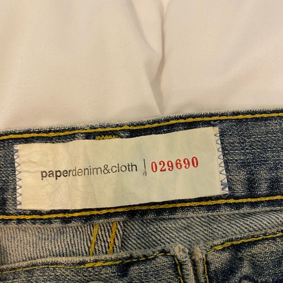 PaperDenim&Cloth Distressed Button Fly Shorts - Picture 4 of 4